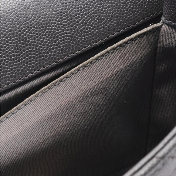 CHANEL Shoulder Bag leather Grained calfskin Gray - Picture 8 of 16